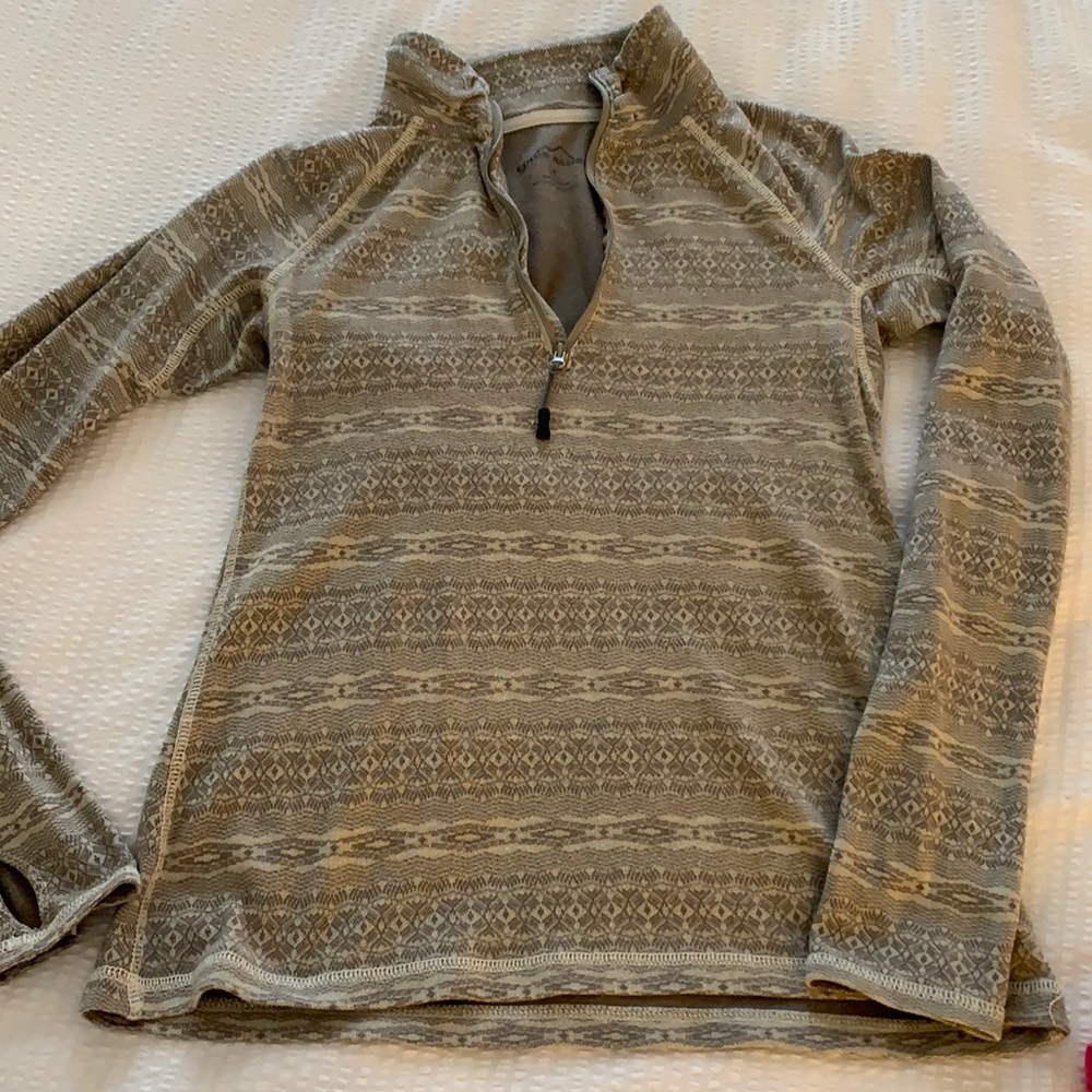 Eddie Bauer printed pullover quarter zip